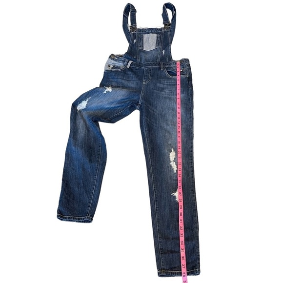 Promod Denim Full Length Jean Overall with Distress Size: 8 - Picture 7 of 14
